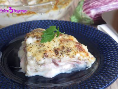 Pastel de Berenjenas con Jamón York y Queso al Horno Pastel de Berenjenas con Jamón York y Queso al Horno