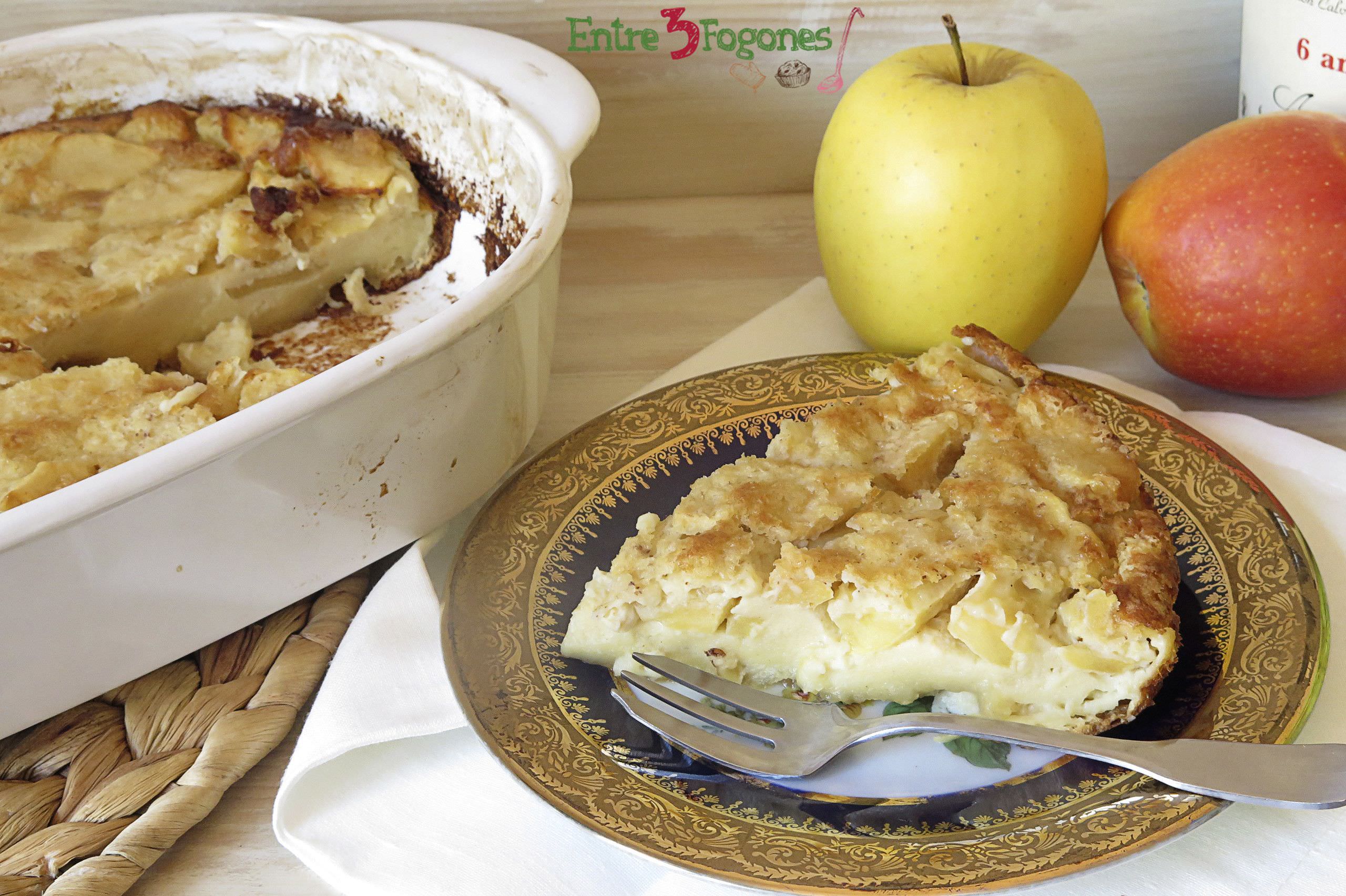 Pastel de Manzana Flognarde Pastel de Manzana al Calvados