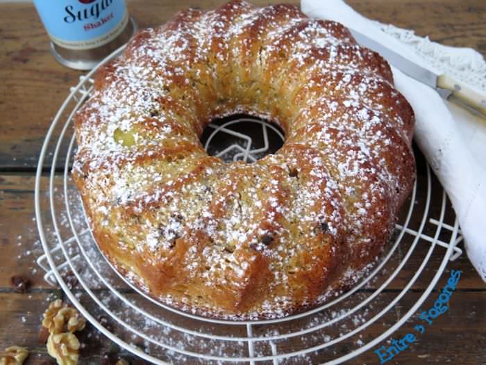 Bundt Cake De Plátano y Frutos Secos
