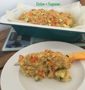 Cake de Pollo con Zanahoria y Calabacín