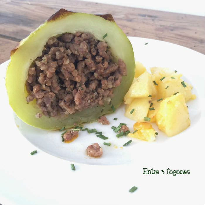 Calabacín Relleno de Carne