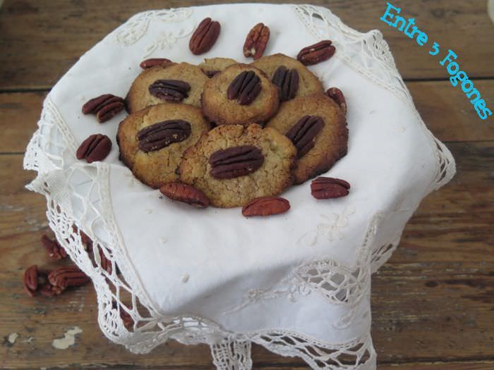 Cookies de Praliné con Nueces de Pecán