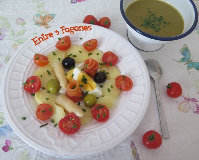 Ensalada de Patatas con Salmón