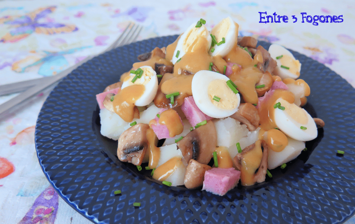 Ensalada de Patatas con Ketchup de Mango