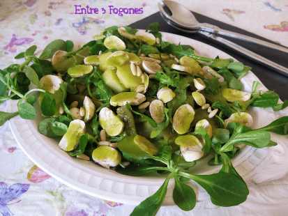 Ensalada de Verdura y Patatas con Aliño de Albahaca