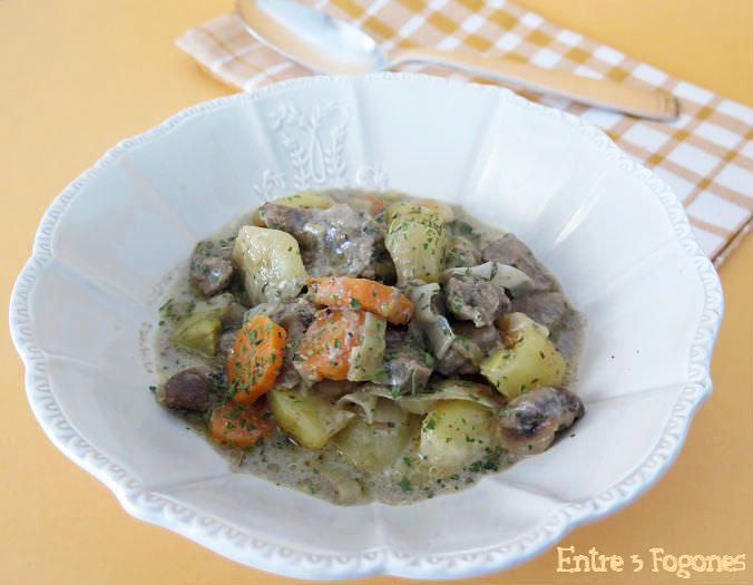 Estofado de Ternera con Champiñones