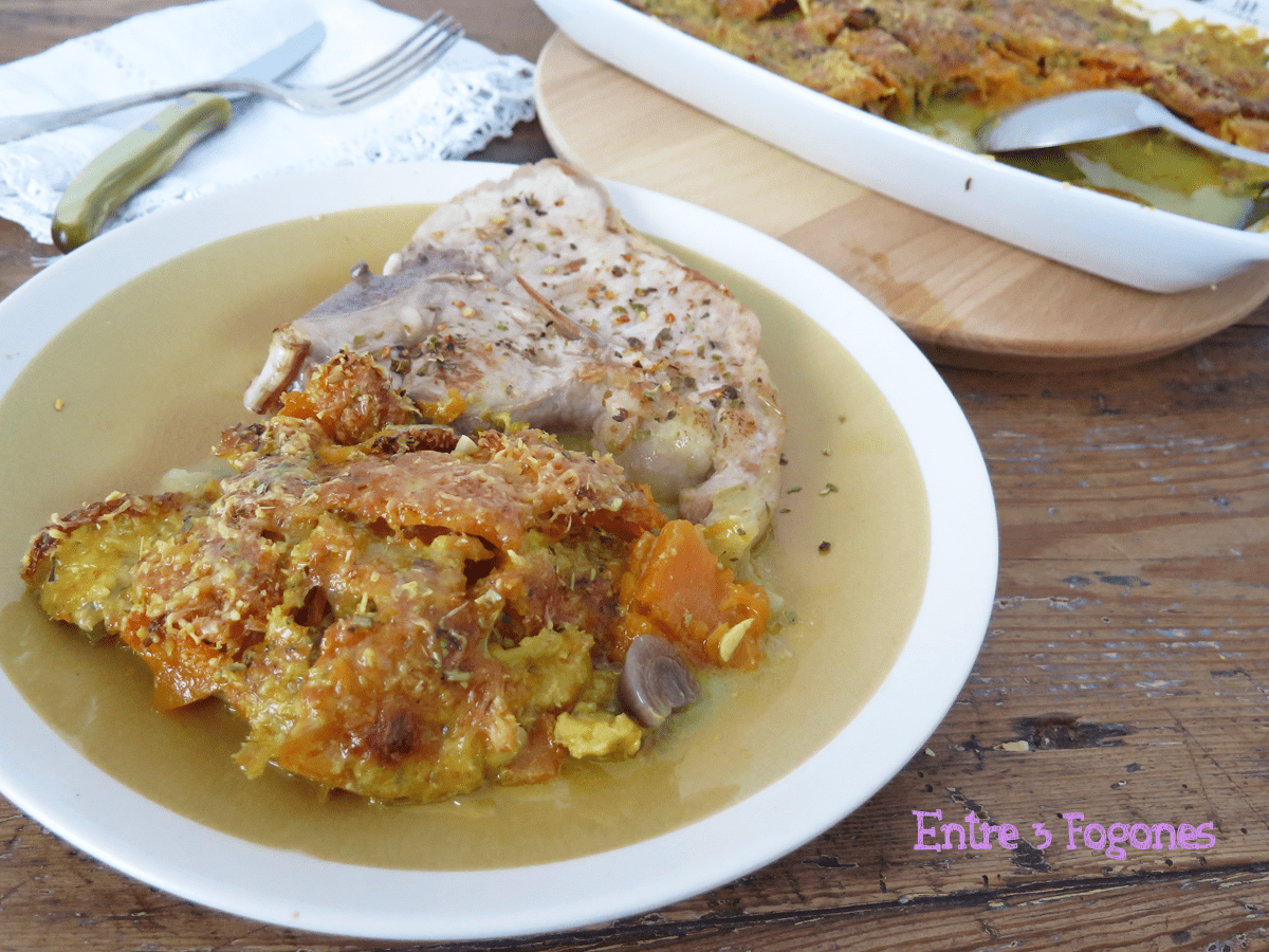 Gratín de Calabaza en Leche de Coco y Salvia