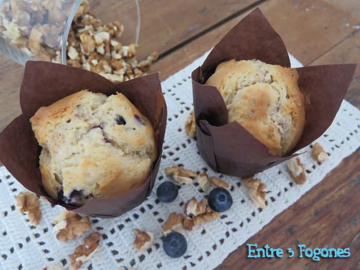 Muffins de Nueces y Arándanos