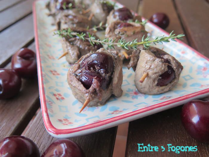 Rollitos de Cereza con Magret de Pato