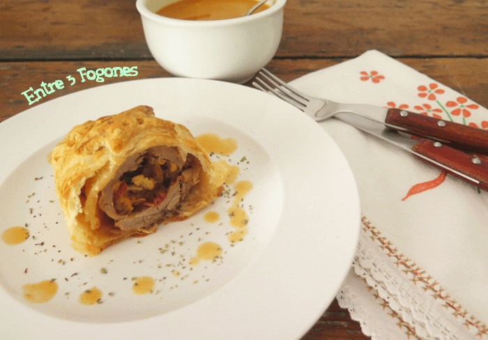 Solomillo de Cerdo Relleno al Hojaldre