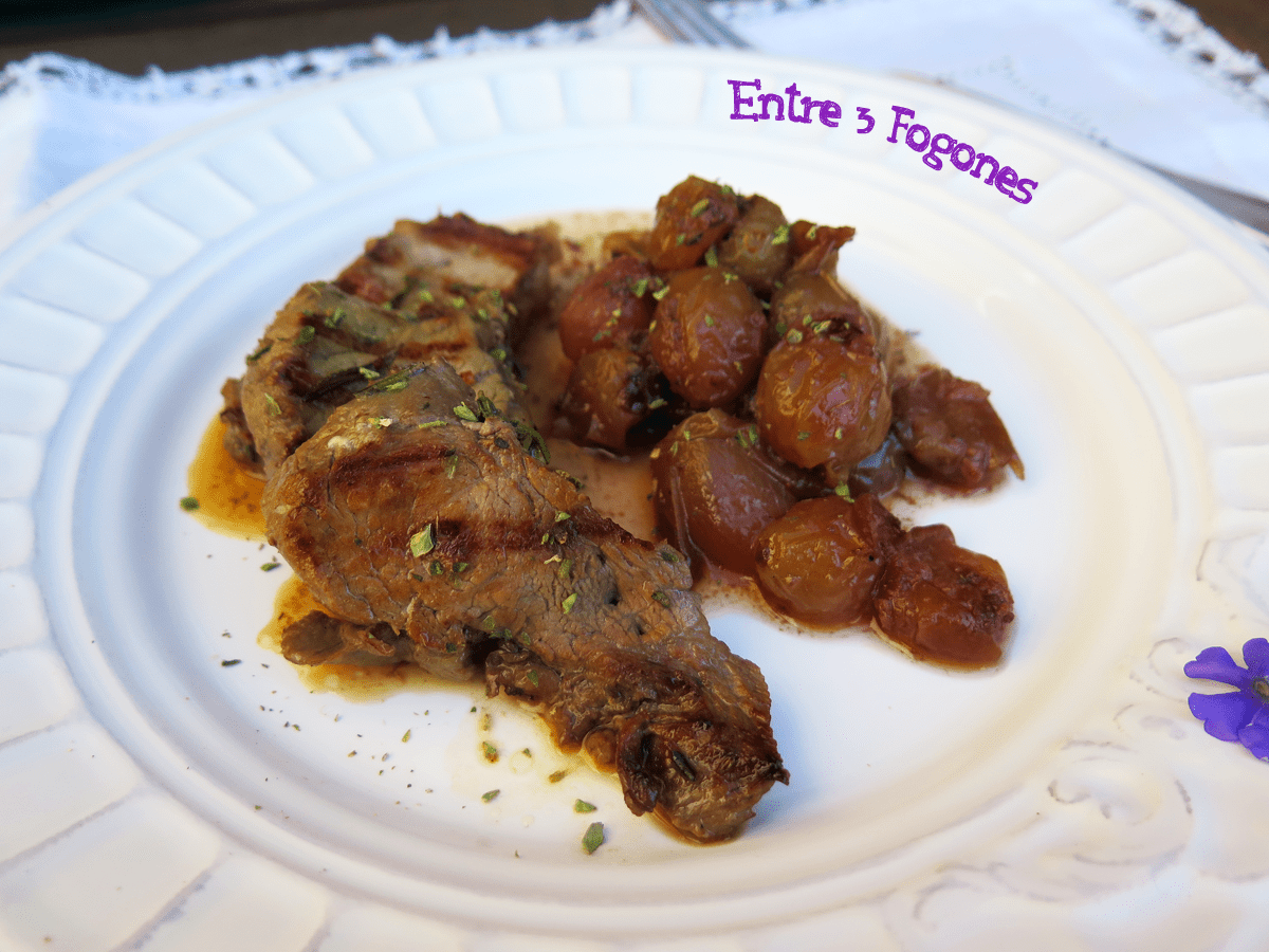 Solomillo de Jabalí con Salsa de Uvas