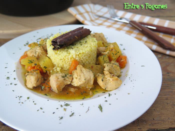 Tajine de Pollo con Piña y Batata