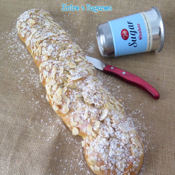 Trenza de Brioche con Almendras