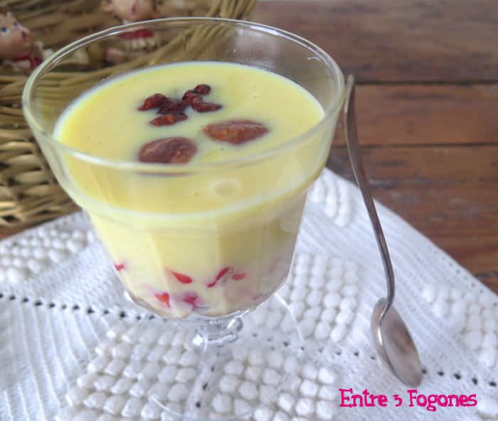 Trifle de Crema Inglesa con Galletas Spéculoos y Fresas
