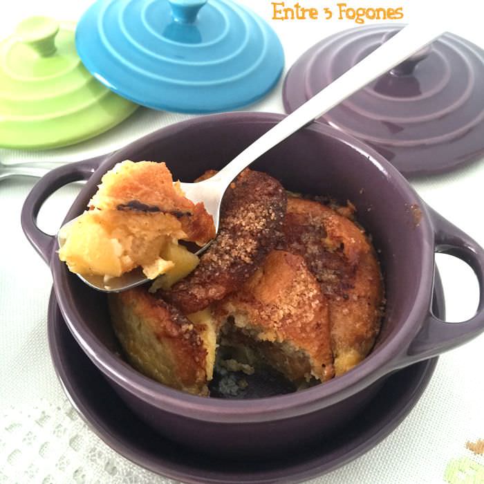 Pudding de Brioche con Manzana
