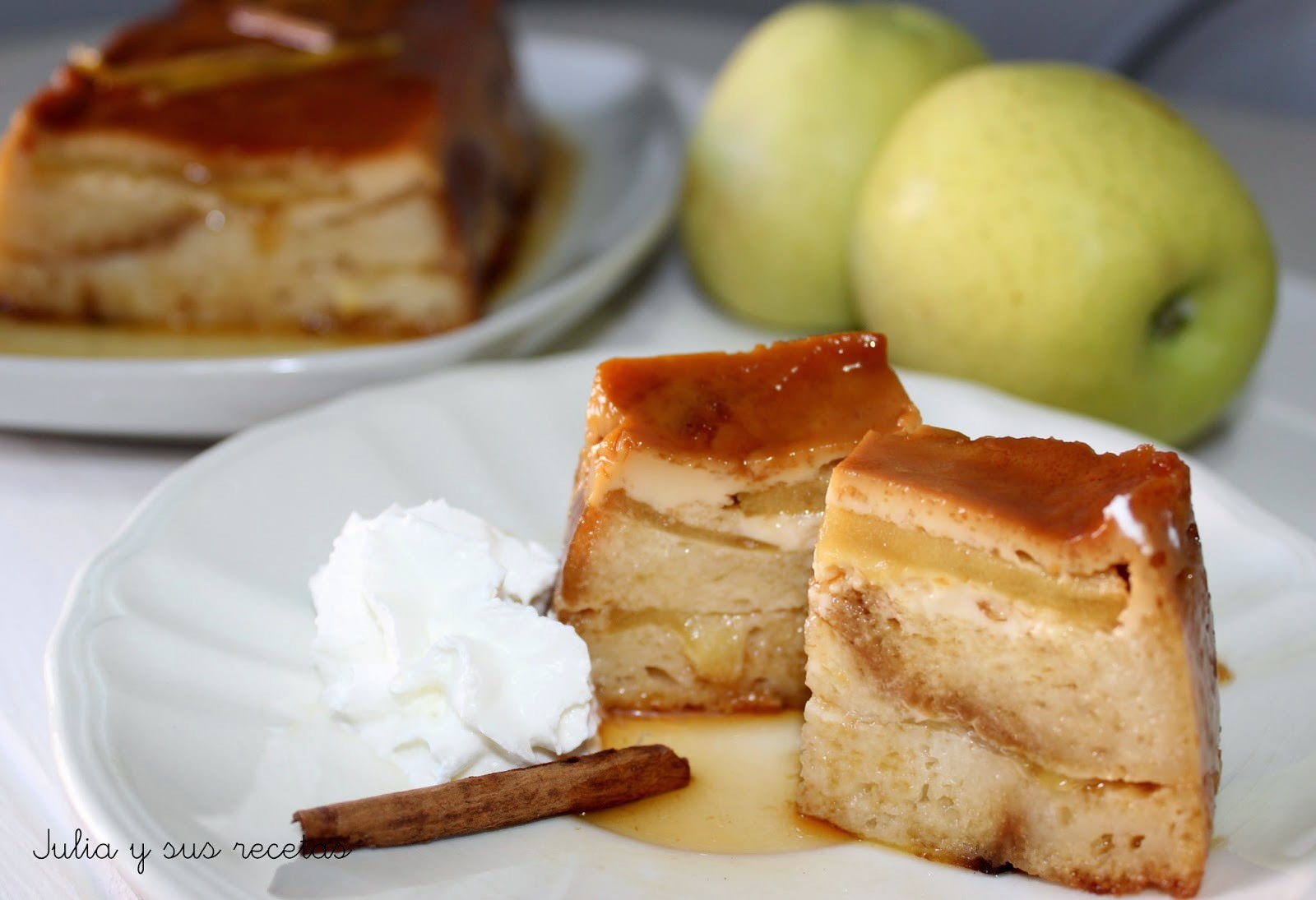 Pudin de Magdalenas y Manzana