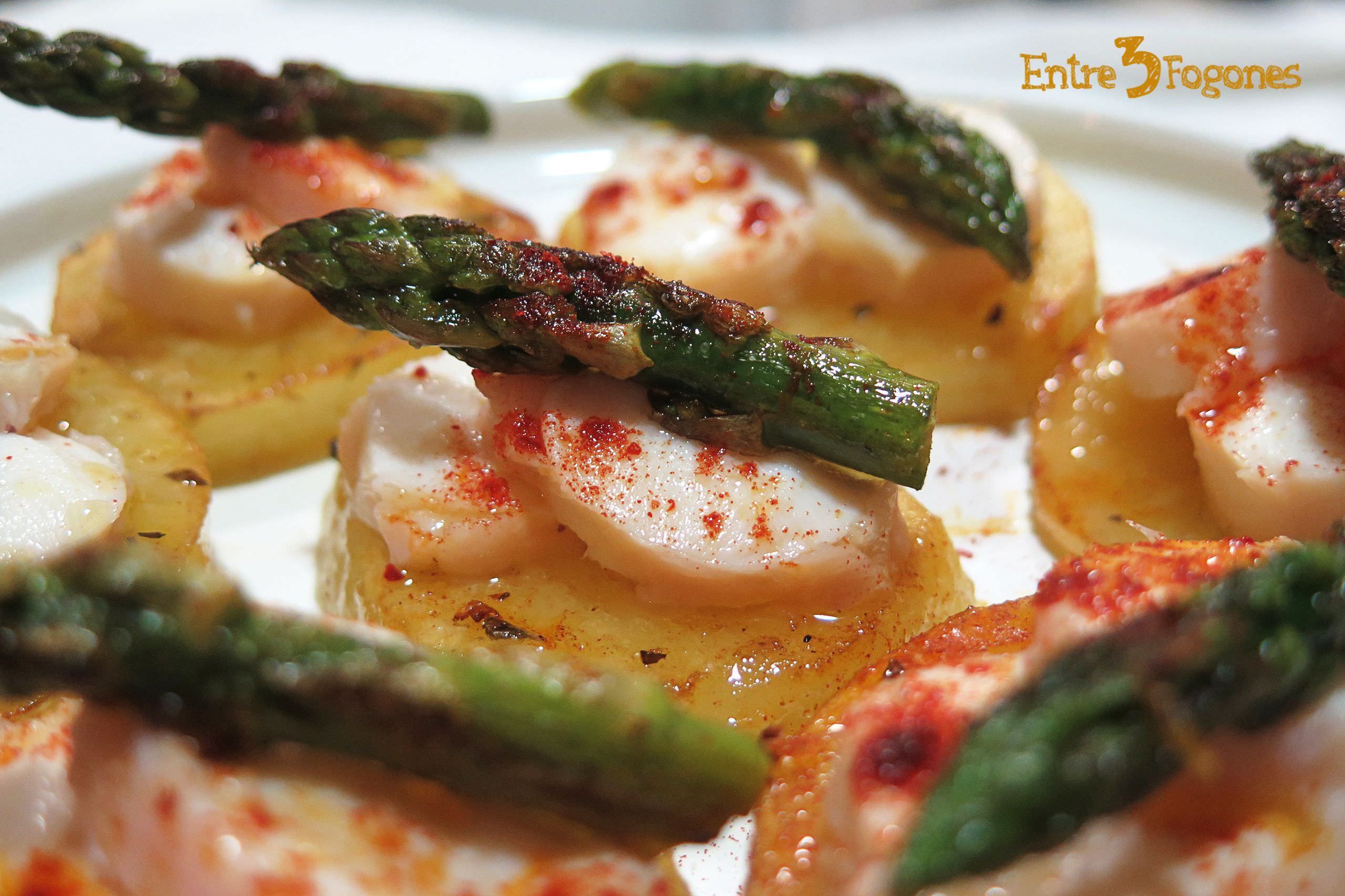 Pulpo a la Gallega con Punta de Espárrago Verde Pulpo a la Gallega con Punta de Espárrago Verde