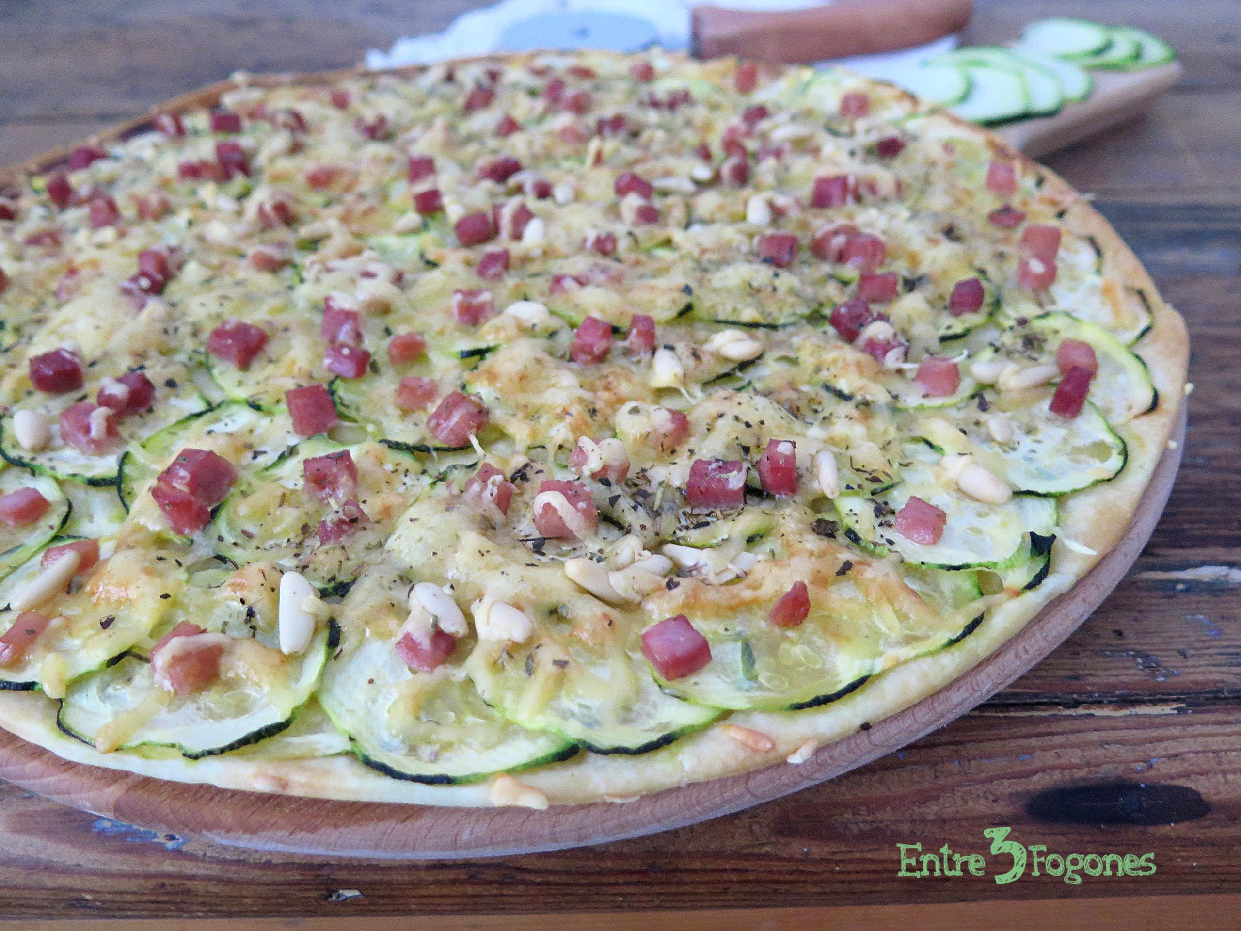 Quiche de Calabacín y Lacón Gallego