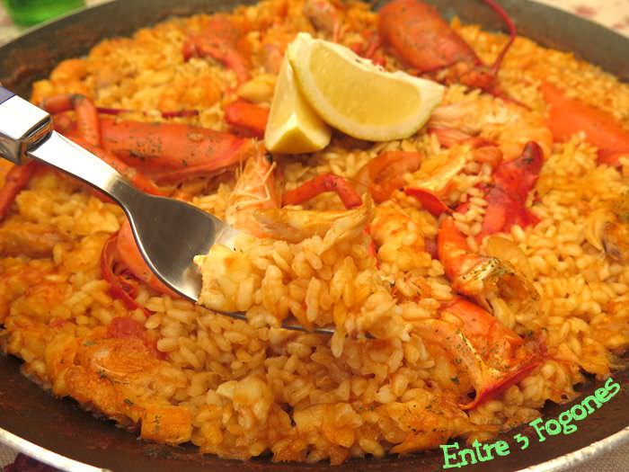 Receta Arroz con Bogavante y Langostinos Receta Arroz con Bogavante y Langostinos