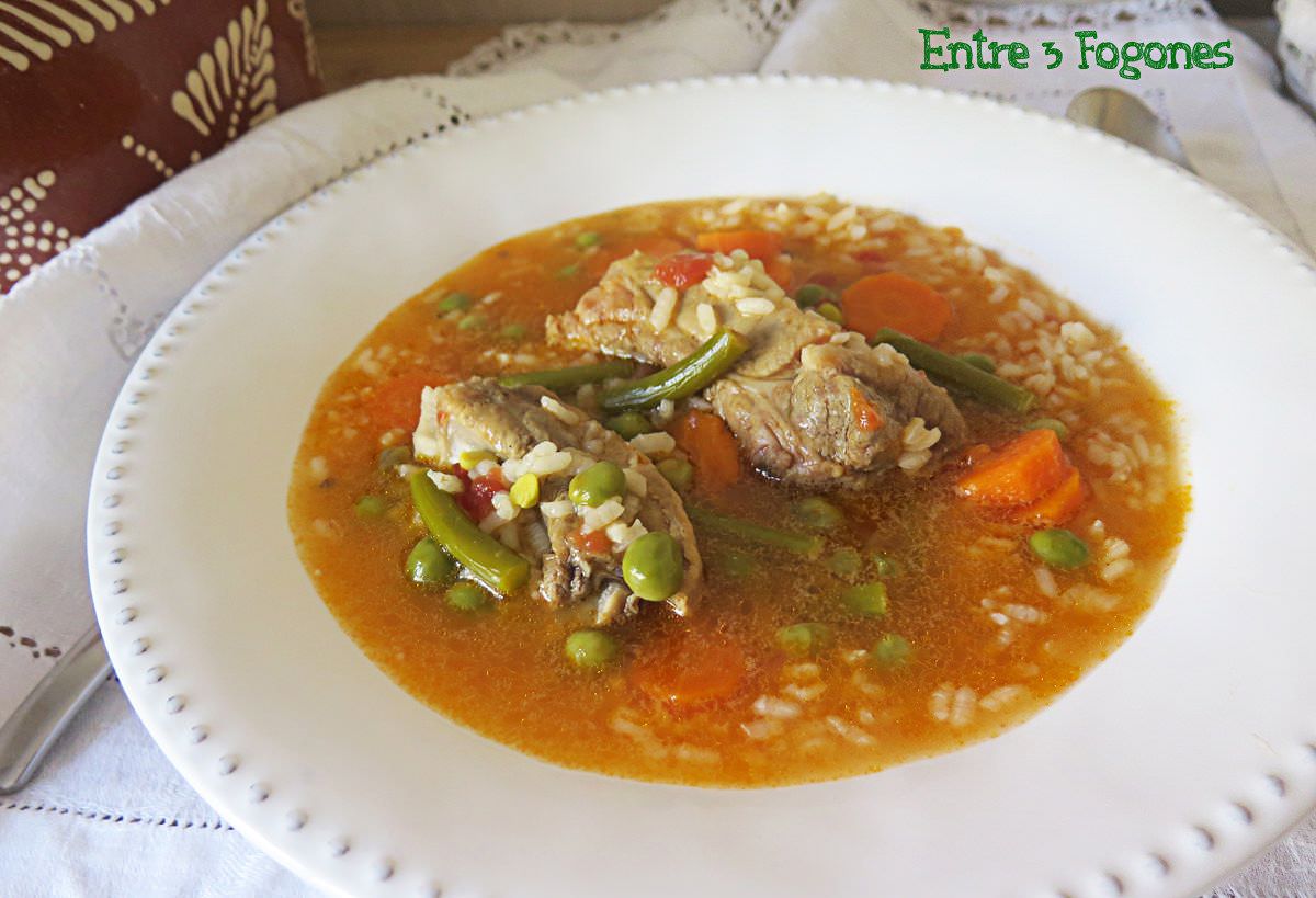 Receta Arroz Caldoso con Costillas en Adobo Receta Arroz Caldoso con Costillas en Adobo