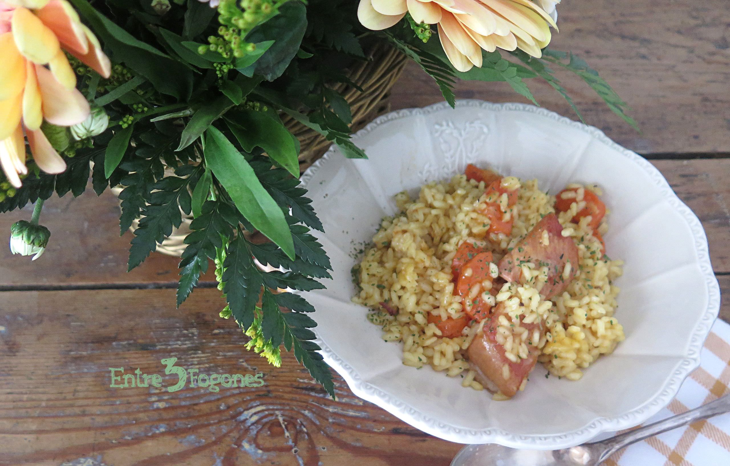 Receta Arroz con Costillas de Cerdo y Zanahorias