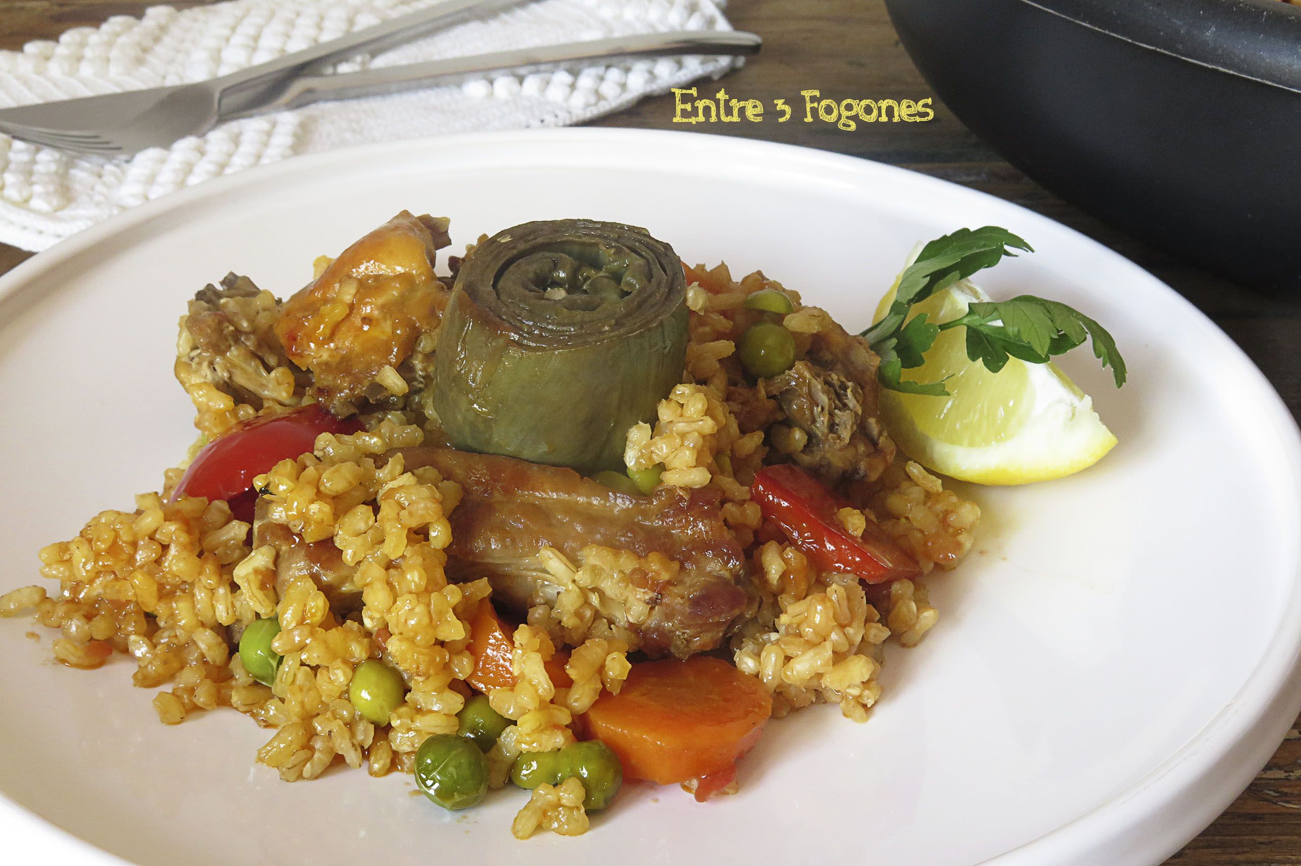 Receta Arroz con Verduras y Costillas de Cerdo