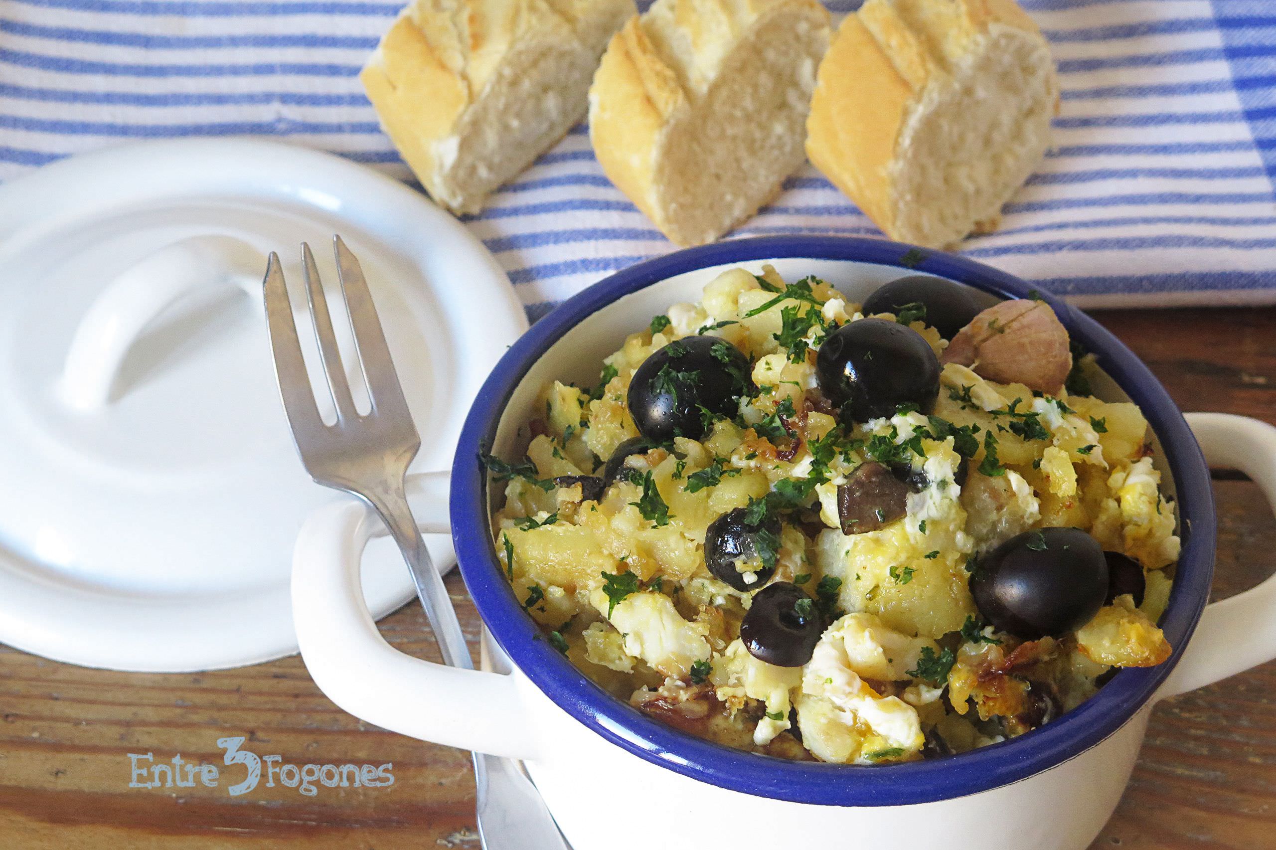 Receta Bacalhau à Brás o Bacalao Dorado