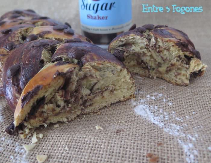 Receta Trenza de Brioche Marmolado