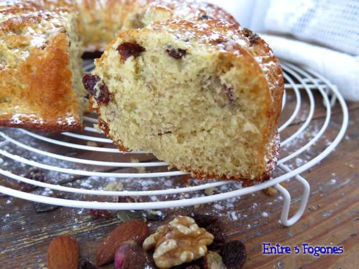 Receta Bundt Cake De Plátano y Frutos Secos