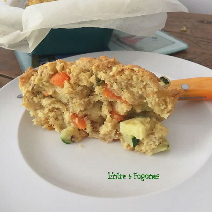 Receta Cake de Pollo con Zanahoria y Calabacín