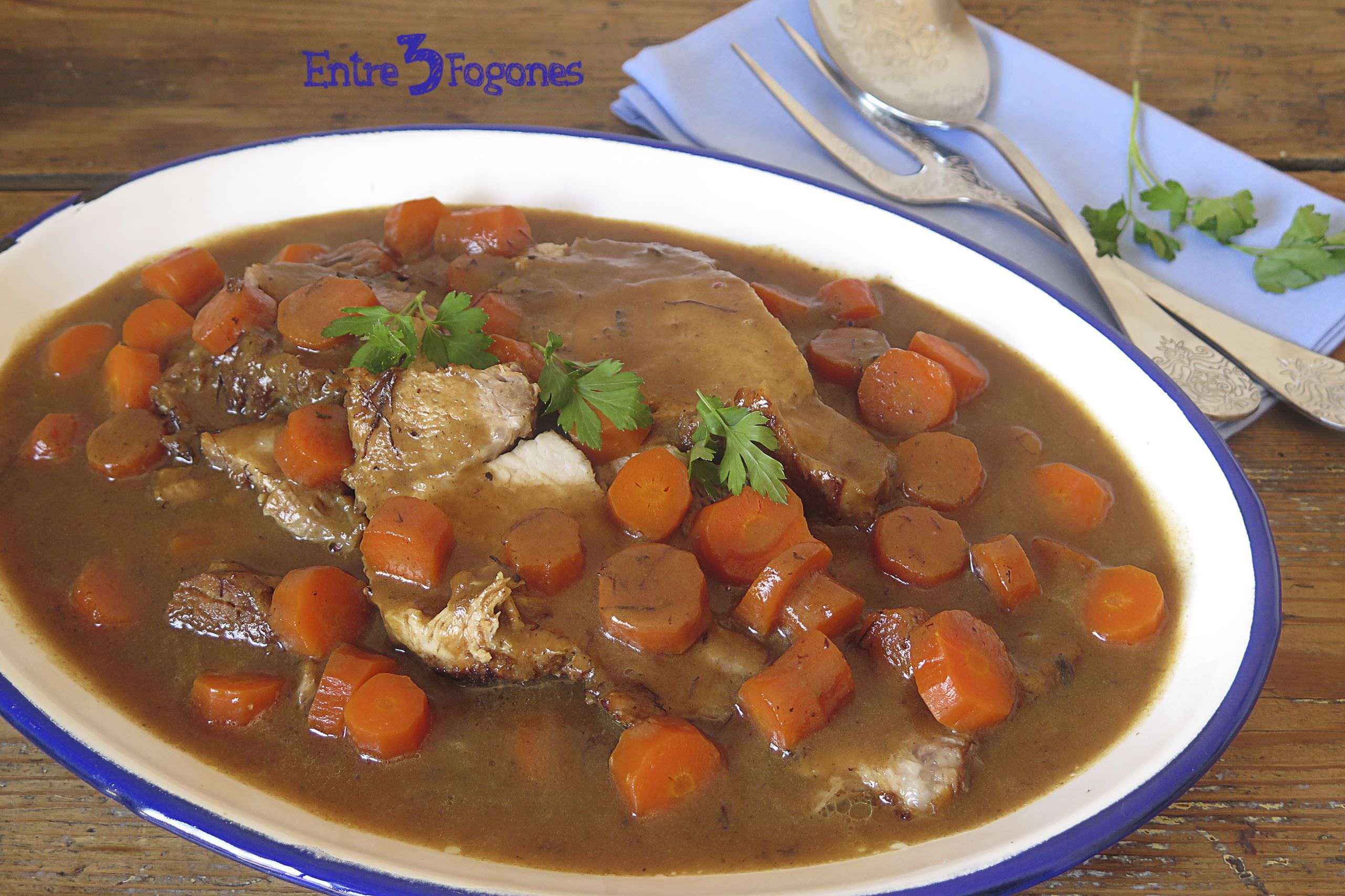 Receta Cinta de Lomo en Salsa con Zanahorias Receta Cinta de Lomo en Salsa con Zanahorias