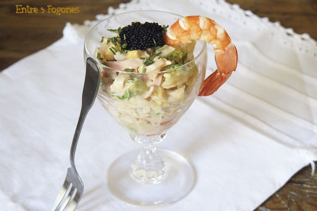 Receta Cocktail de Marisco con Salsa Rosa