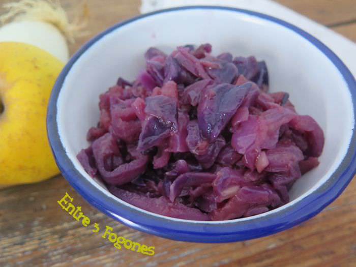 Receta Col Lombarda con Manzana en Salsa de Soja