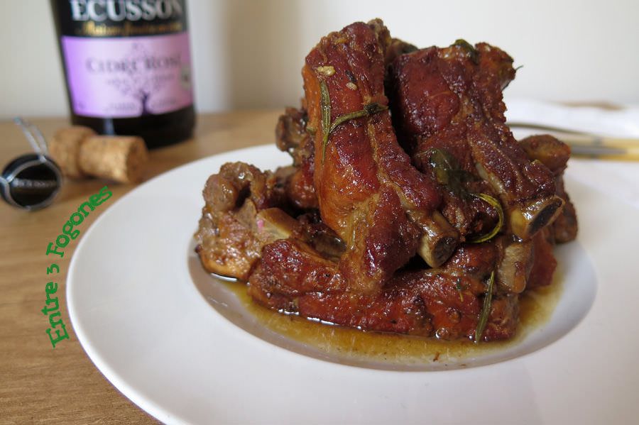 Receta Costillas de Cerdo a la Sidra