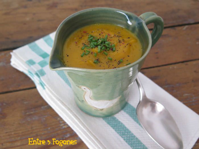Receta Crema de Potimarron y Patata Dulce a las hierbas de provenza