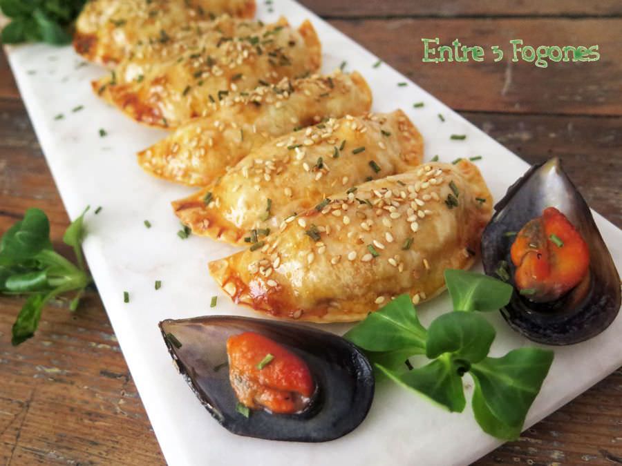 Empanadillas de Mejillones con Échalote