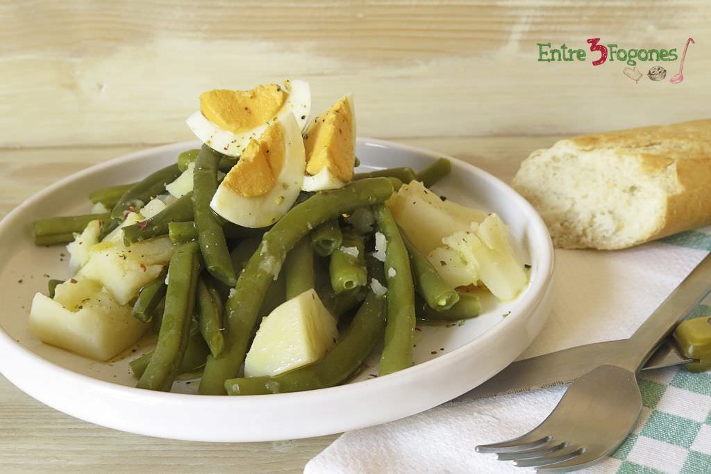 Receta Ensalada de Judías Verdes con Patata y Huevo Cocido