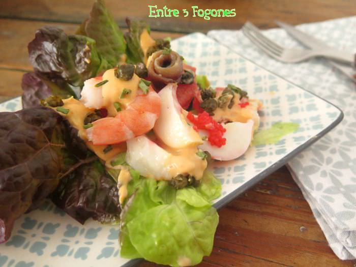 Receta Ensalada de Langostinos