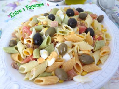 receta-ensalada-pasta-colores Ensalada de Pasta de Colores con Atún