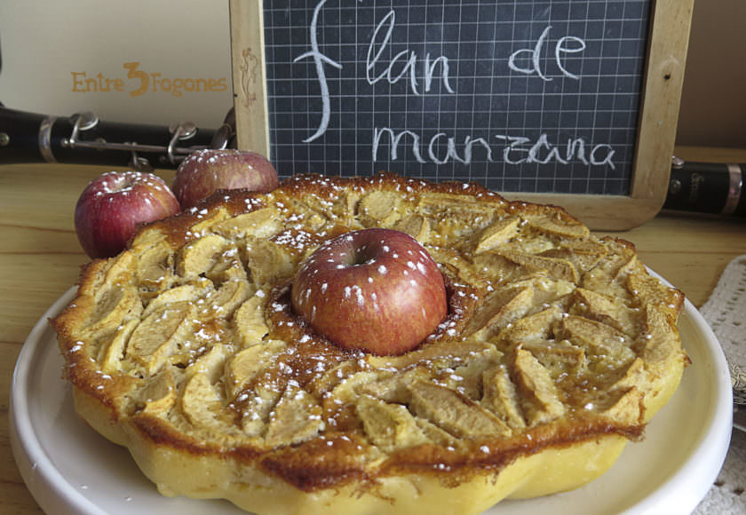 Receta Flan de Manzanas