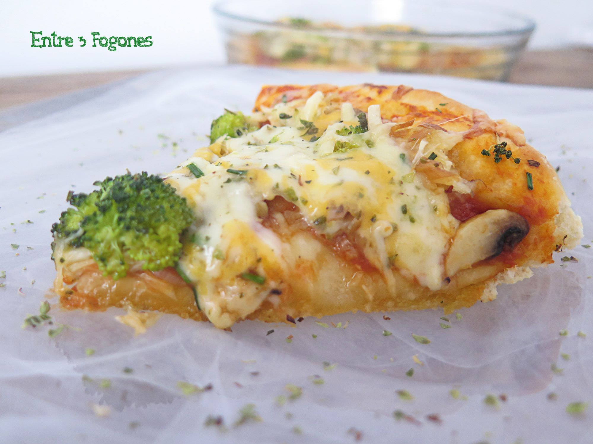 Receta Focaccia con Brócoli y Caballa en Aceite de Oliva