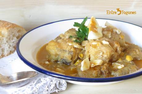 Receta Guiso de Bacalao con Alcachofas