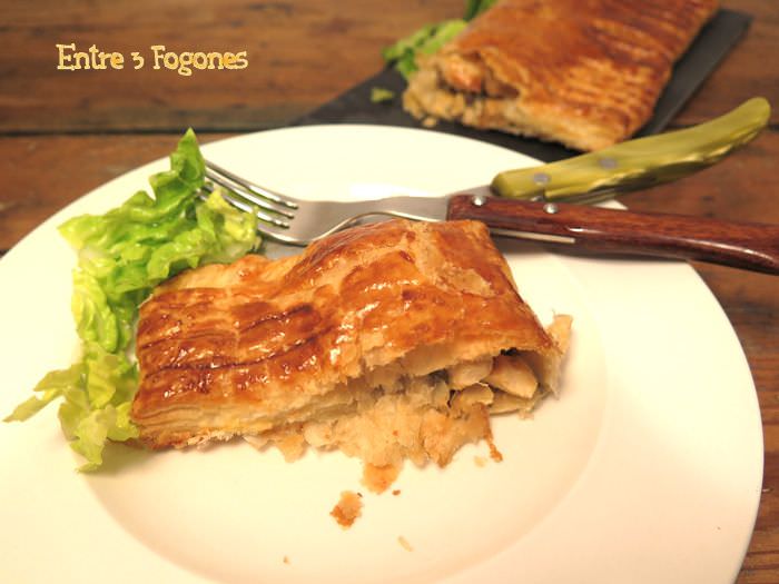 Receta Hojaldre Relleno de Champiñones y Bechamel Receta Hojaldre Relleno de Champiñones y Bechamel