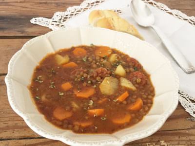 Receta Lentejas con Chorizo de Logroño