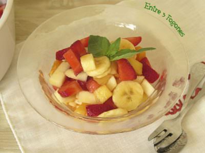 Receta Macedonia de Frutas Naturales sin Azúcar con Sirope de Ágave Receta Macedonia de Frutas Naturales sin Azúcar con Sirope de Ágave