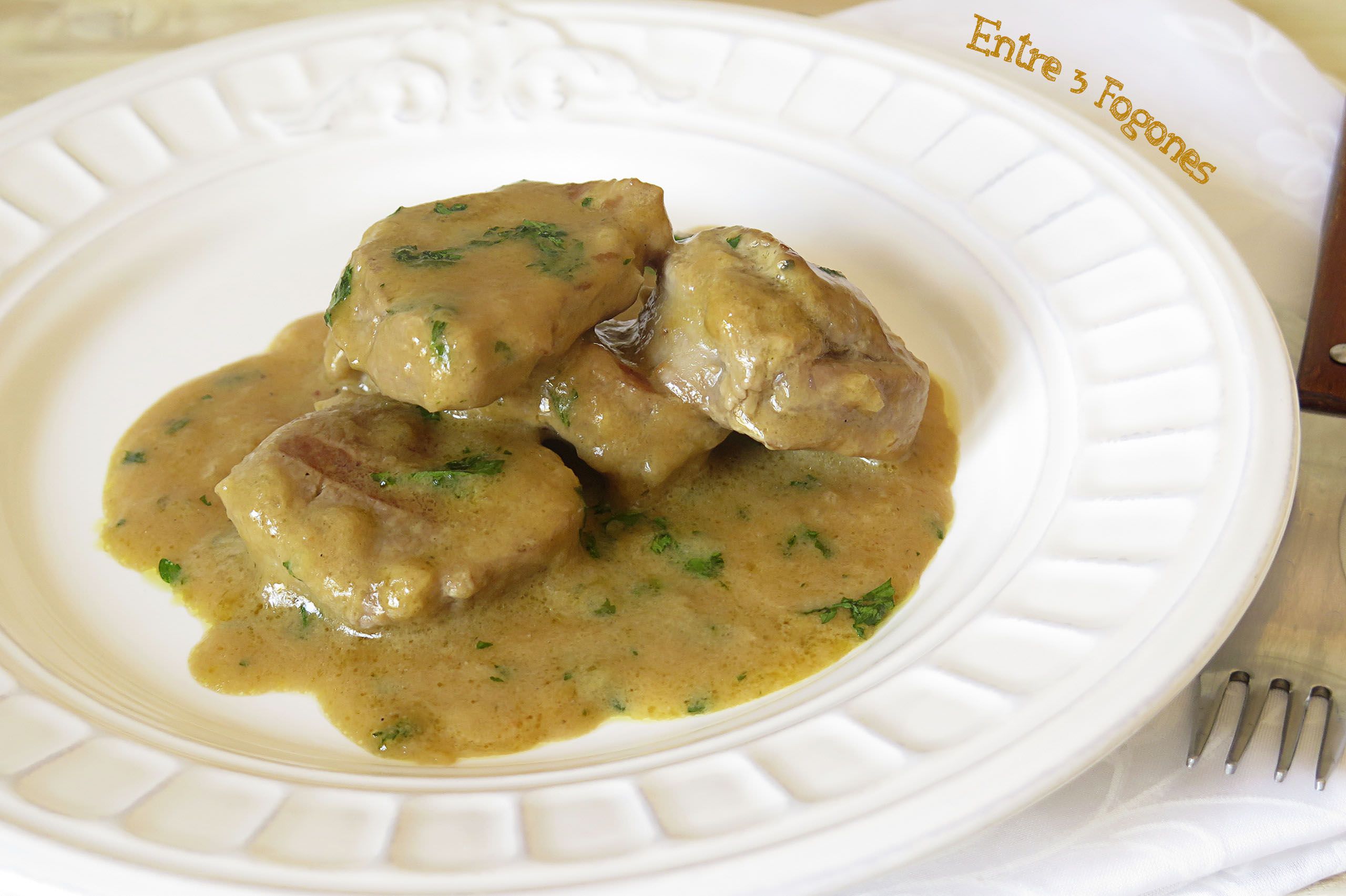 Receta Solomillo de Cerdo en Salsa de Yogur