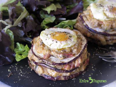 Receta Milhojas de Berenjena Receta Milhojas de Berenjena