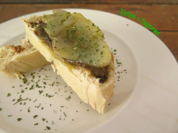 Receta Receta Montadito de Tapenade con Bacalao