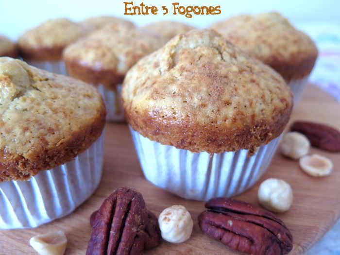 Muffins de Avellanas y Nueces de Pecán