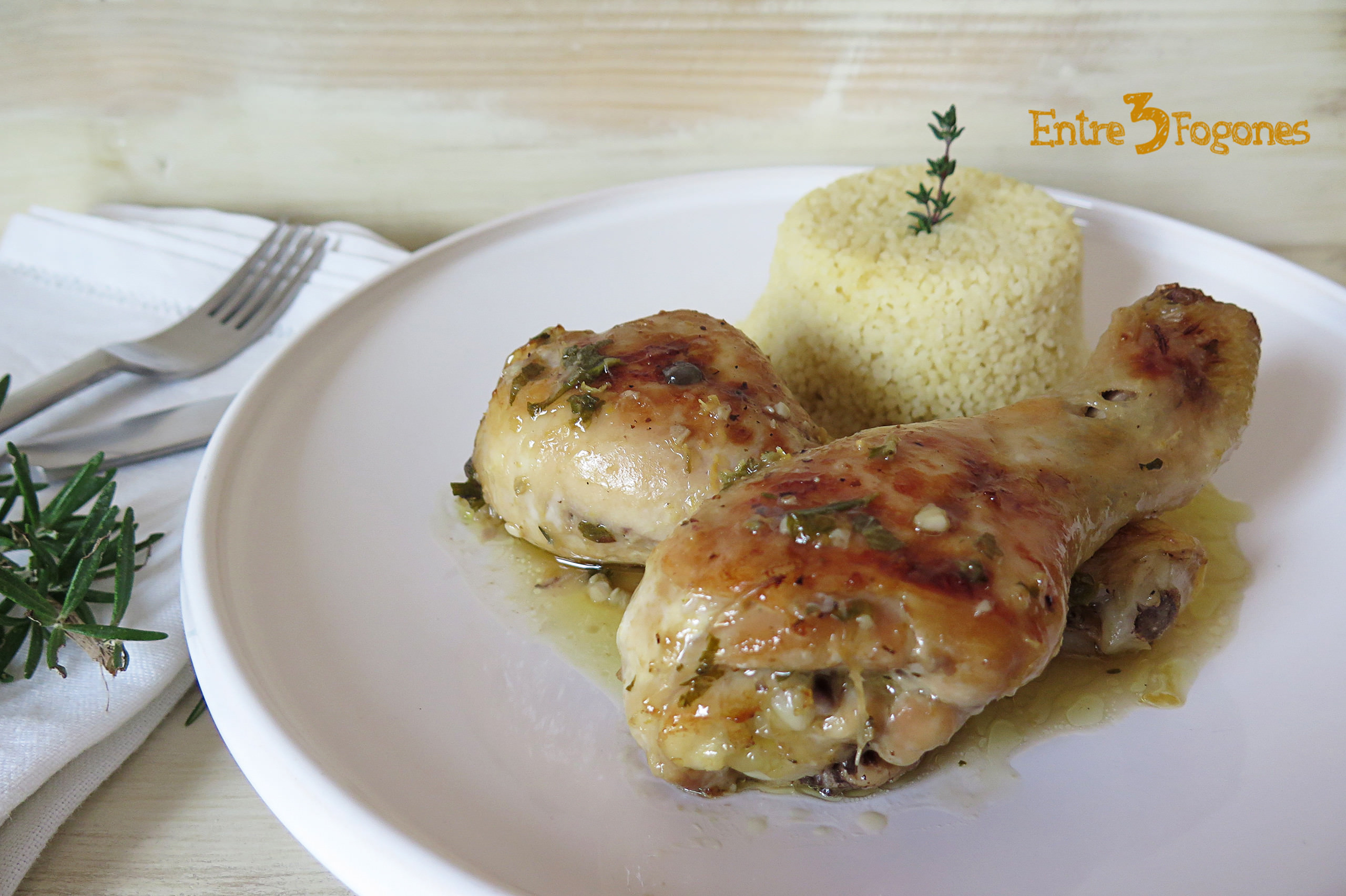 Receta Muslos de Pollo al Horno con Limón y Hierbas Aromáticas